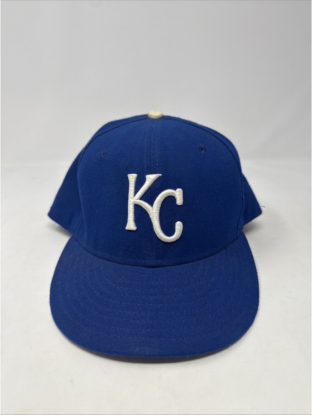 Vintage Kansas City MLB New Era 7 3/4 Authentic Collection Fitted Hat Cap